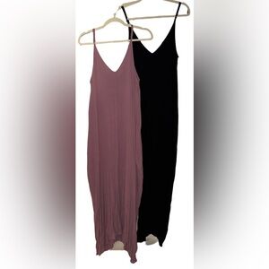 Lovestitch Mauve/Black Textured Dress